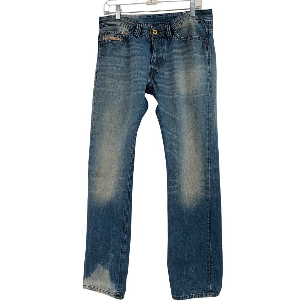 Diesel Viker Mens Jeans 32 x 32 Button Fly Made In Italy Cotton Denim RN10225